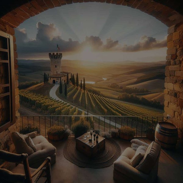 Quelle est l'expérience de séjourner dans une tour médiévale en Toscane avec vue sur les vignobles?