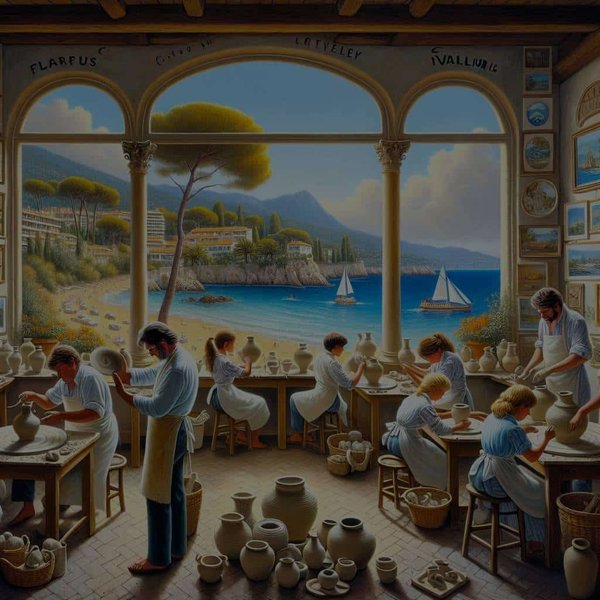 Où apprendre l'art de la poterie à Vallauris sur la Côte d'Azur en France ?
