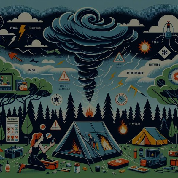 Quels sont les signes annonciateurs d'une tempête et comment s'y préparer en camping?